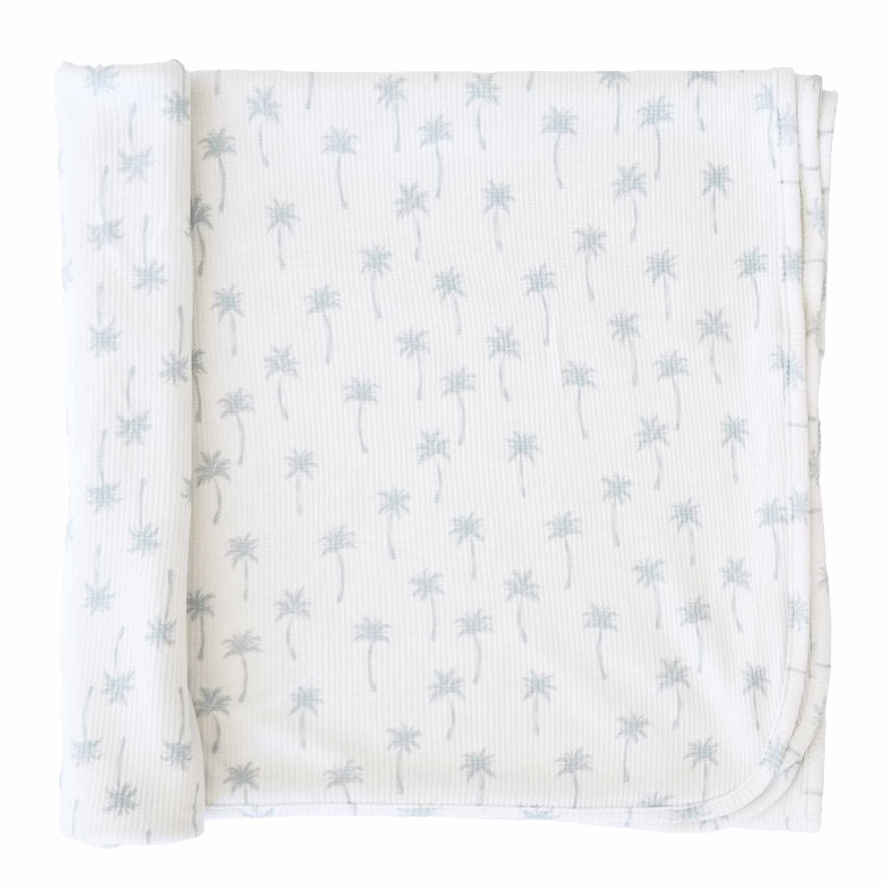 All Bamboo Waffle Swaddle Blankets: Eucalyptus - Persnickety Shop