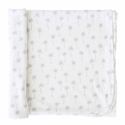 All Bamboo Waffle Swaddle Blankets: Eucalyptus - Persnickety Shop