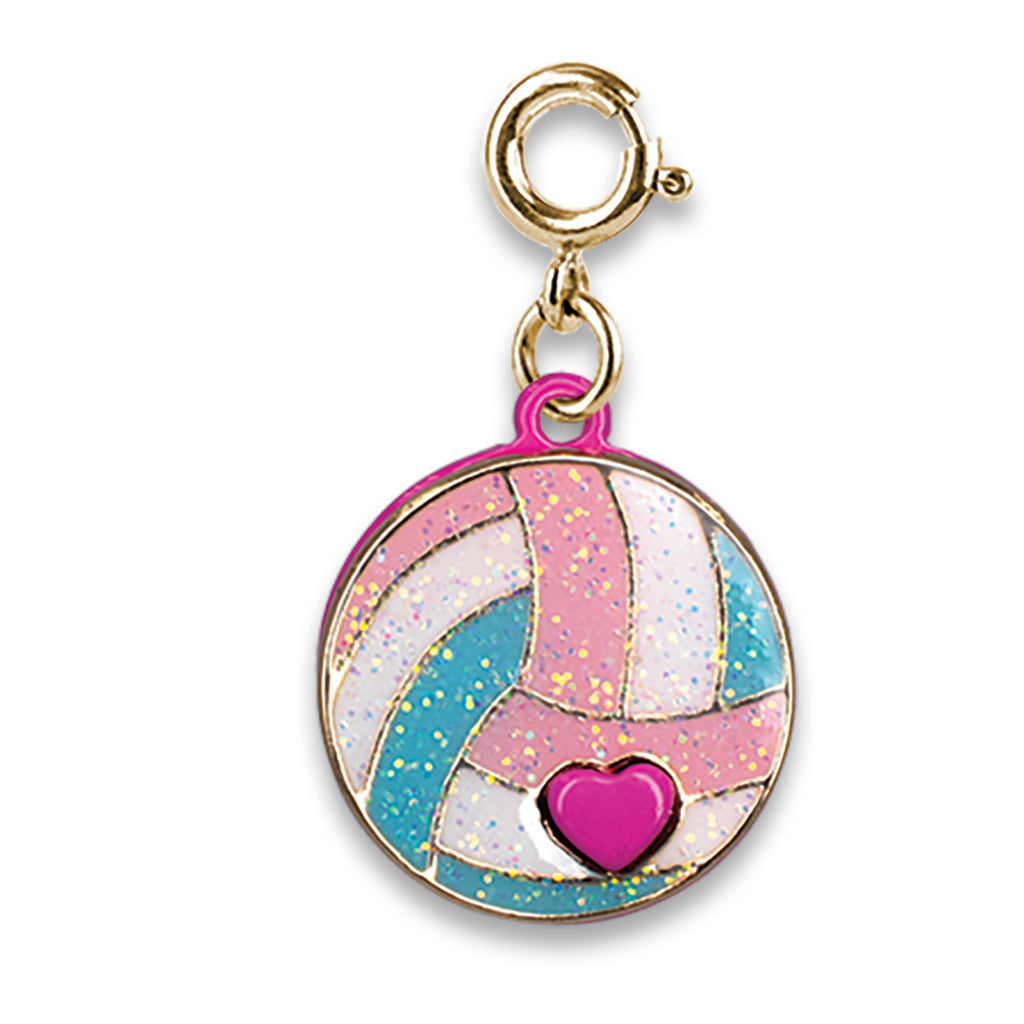 Gold Glitter Volleyball Charm - Persnickety Shop