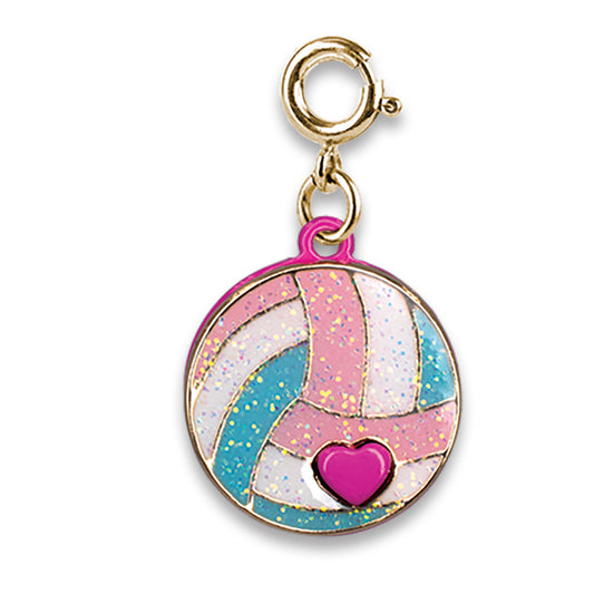 Gold Glitter Volleyball Charm - Persnickety Shop