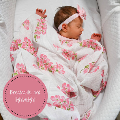 Dogwoods In Bloom Baby Swaddle Blanket - Persnickety Shop