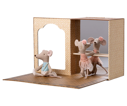 Ballet Mice In Dance Studio, Little Sister And Brother - Persnickety Shop