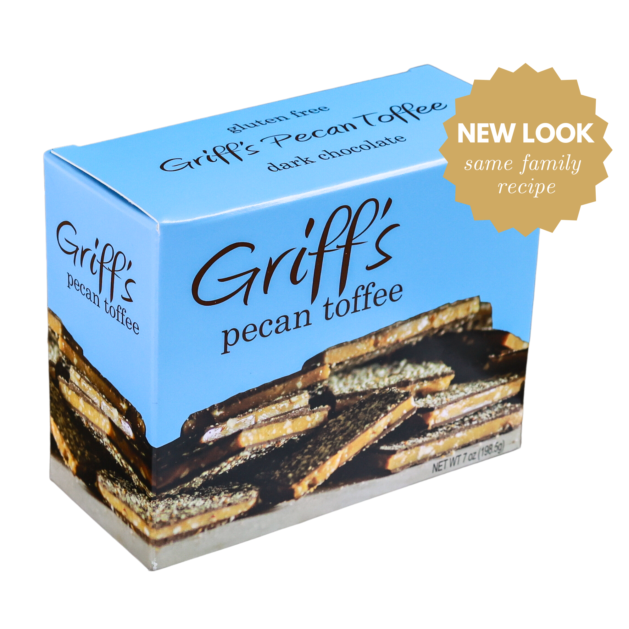 Griff's Pecan Toffee - 7oz Dark Chocolate Toffee - Persnickety Shop