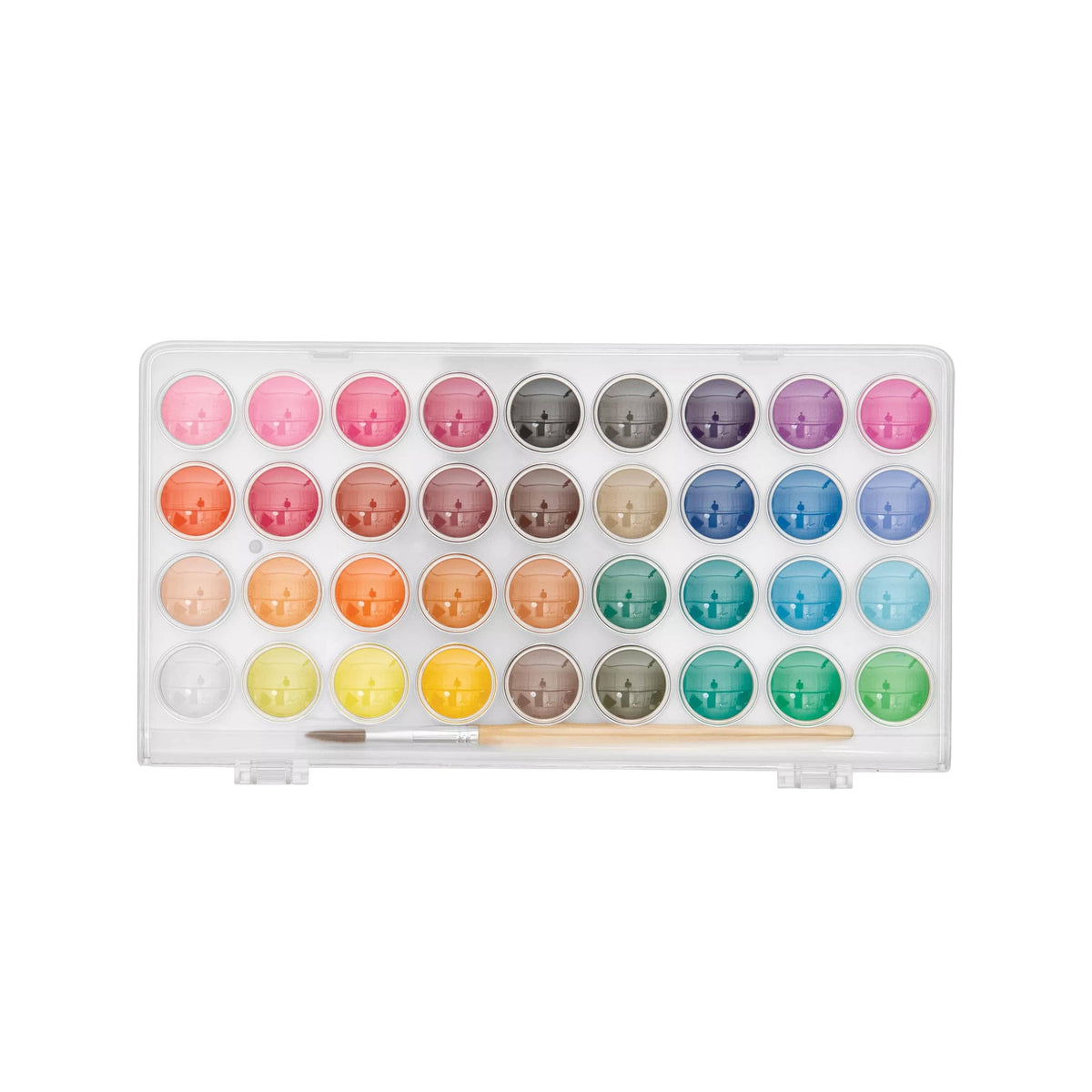 Ooly Lil' Watercolor Paint Pods with Brush - 36 Colors