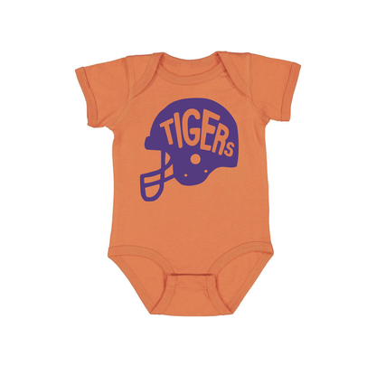 Clemson Tigers Girl's T-Shirt Helmet Orange + Purple - Persnickety Shop