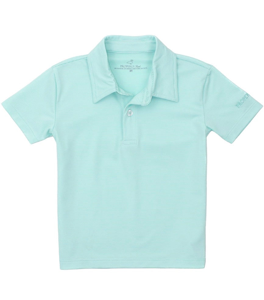 Properly Tied Boys Gulfport Polo Mint - Persnickety Shop