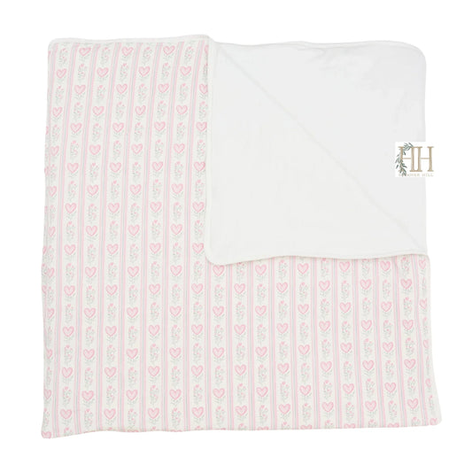 Hamner Hill Floral Heart Large Blanket - Persnickety Shop