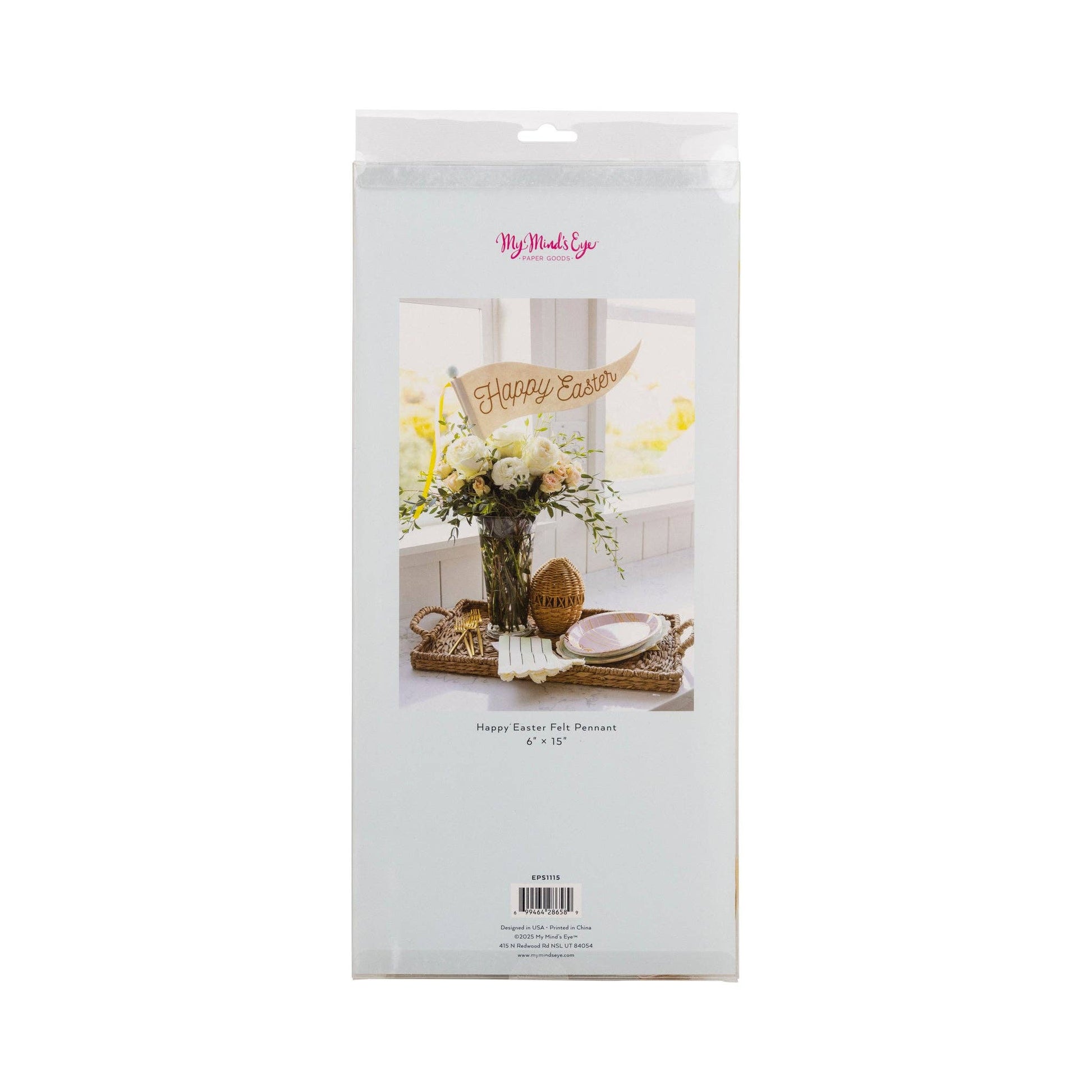 EPS1115 - Happy Easter Felt Pennant - Persnickety Shop