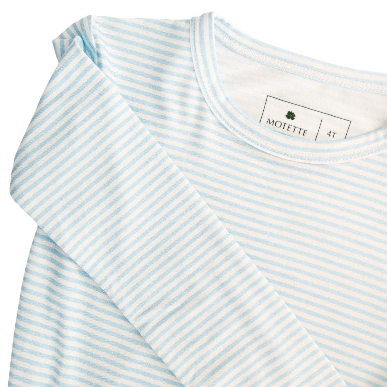 Seaside Stripe Bamboo Toddler Pajama Set: 2T - Persnickety Shop