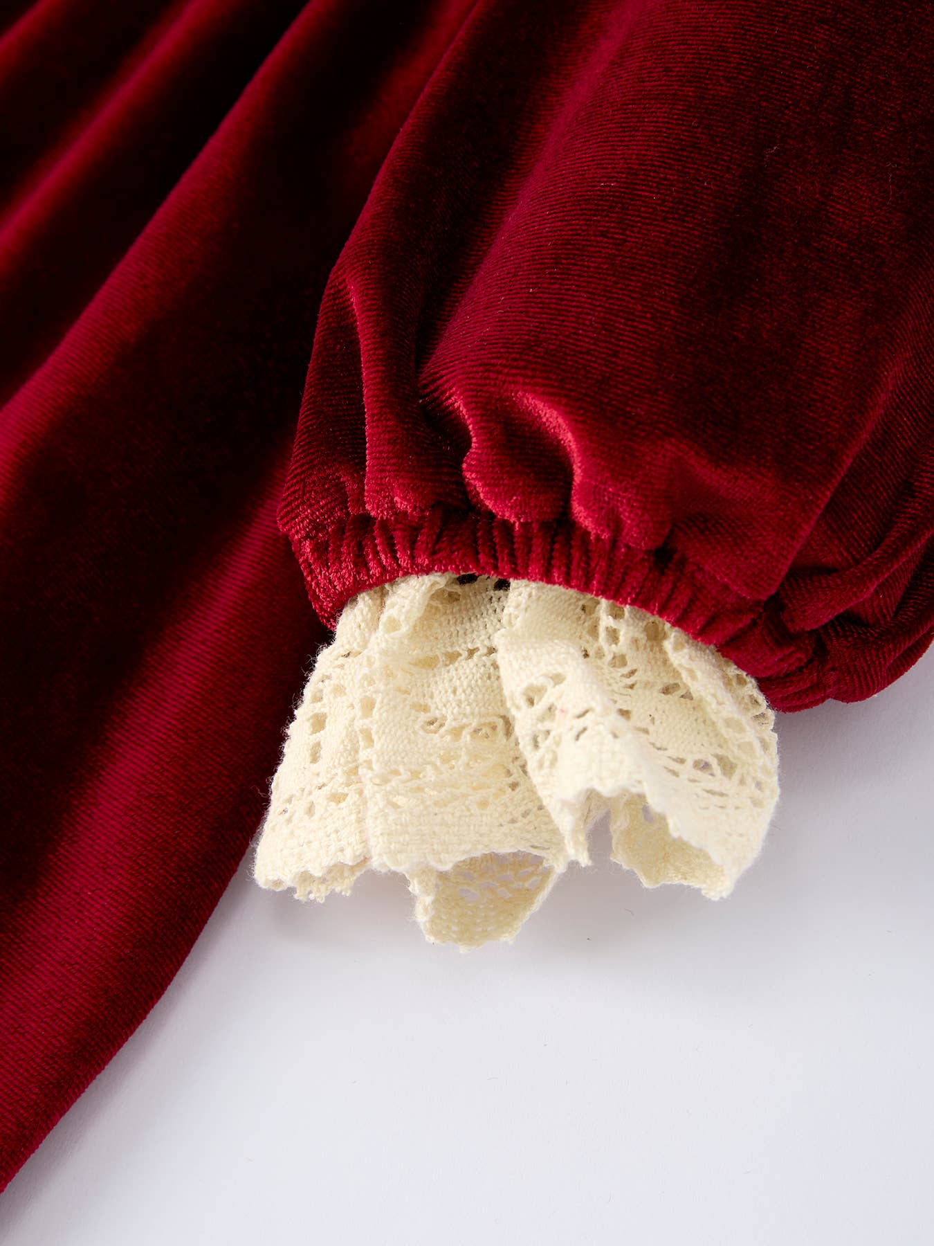 Christmas Long Sleeve Lace Girls' Dress: 4 / Dress - Persnickety Shop