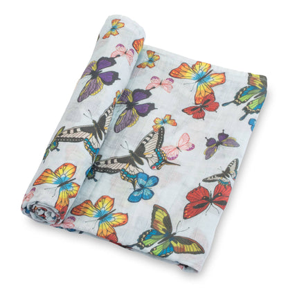 Butterfly Away Baby Swaddle Blanket - Persnickety Shop