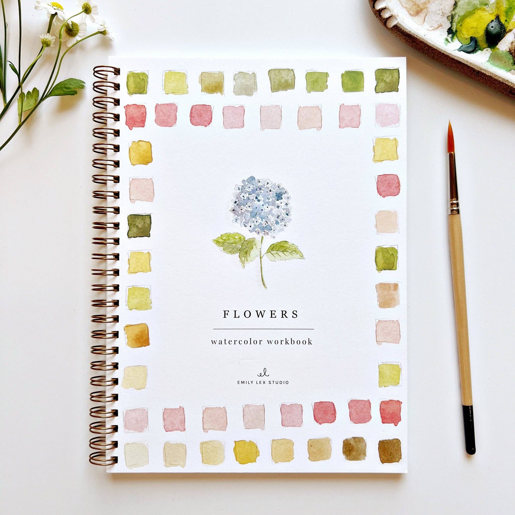 Flowers watercolor workbook - Persnickety Shop