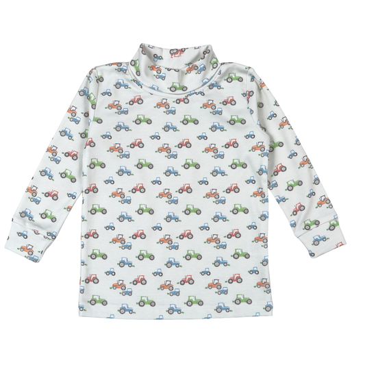 Baby Loren Tractors Pima turtleneck