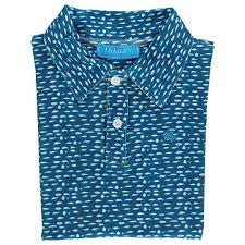 J. Bailey Short Sleeve Performance Polo - Blue Shark - Persnickety Shop