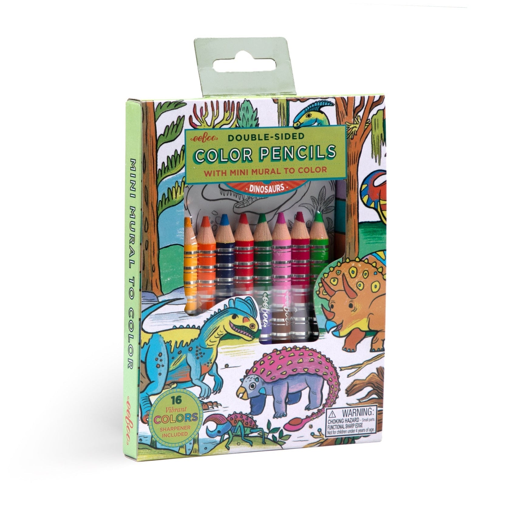 Eeboo Animal Color Eeboo Dinosaurs Color Pencil Mini Mural – Persnickety Shop