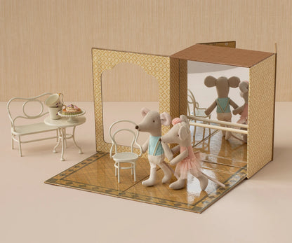 Ballet Mice In Dance Studio, Little Sister And Brother - Persnickety Shop