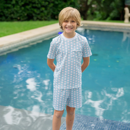 CHARLES BOYS' SHORT SET - SEASIDE STARFISH - Persnickety Shop