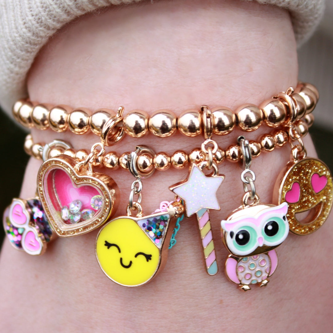 Gold Stretch Bead Bracelet - Persnickety Shop