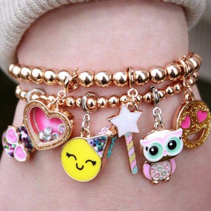 Gold Stretch Bead Bracelet - Persnickety Shop