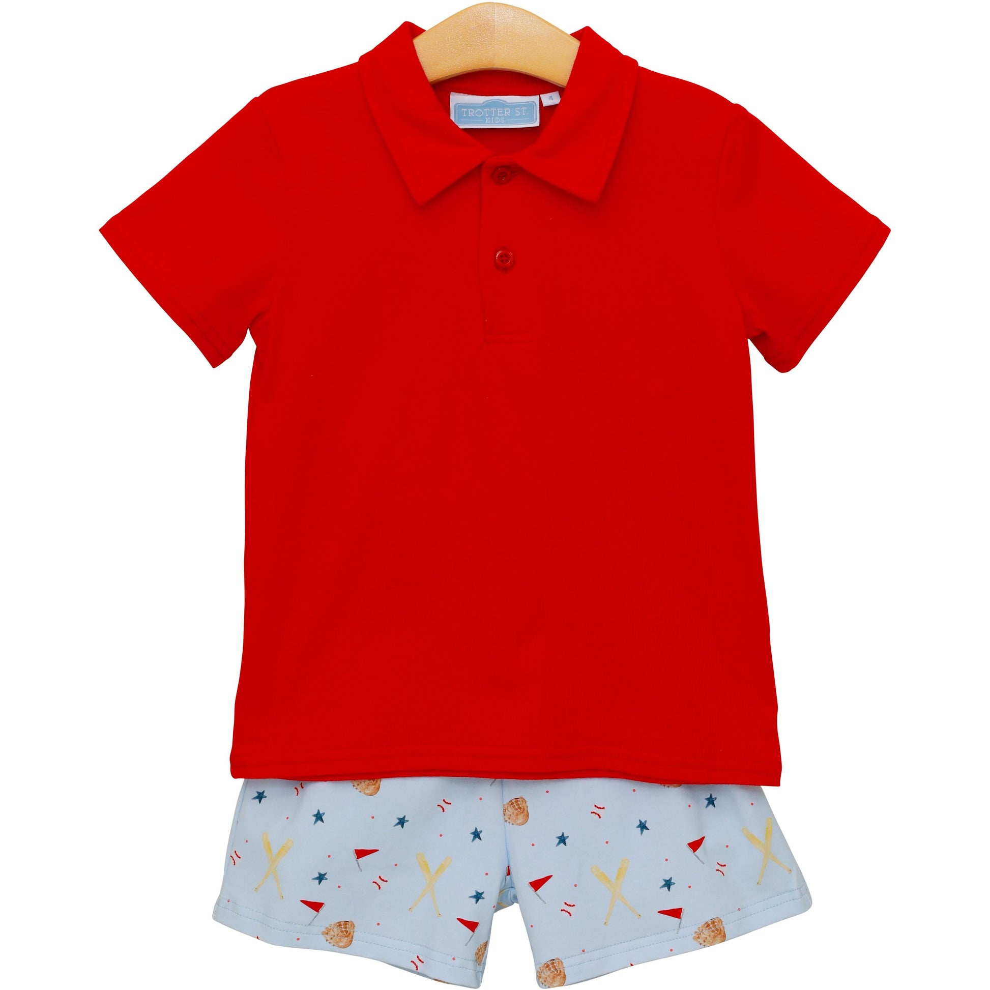 Trotter Street Kids All-Star Polo Short Set - Persnickety Shop