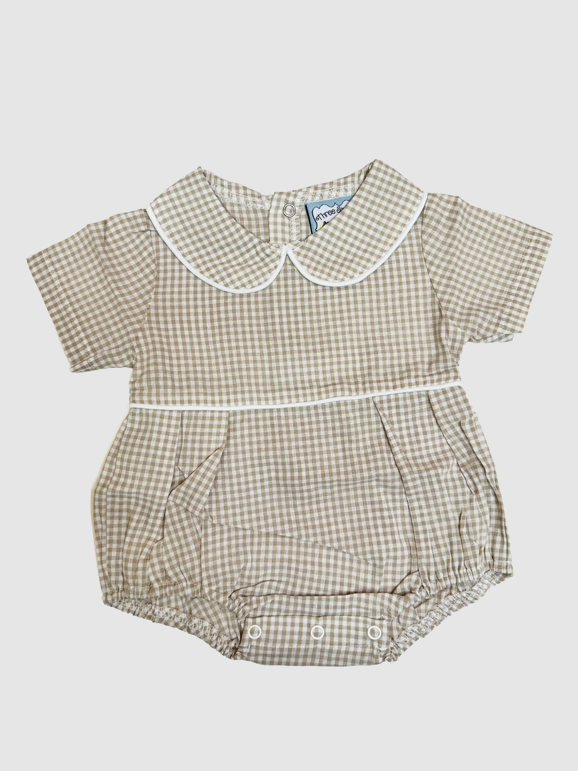Cory Bubble - Khaki Gingham - Persnickety Shop