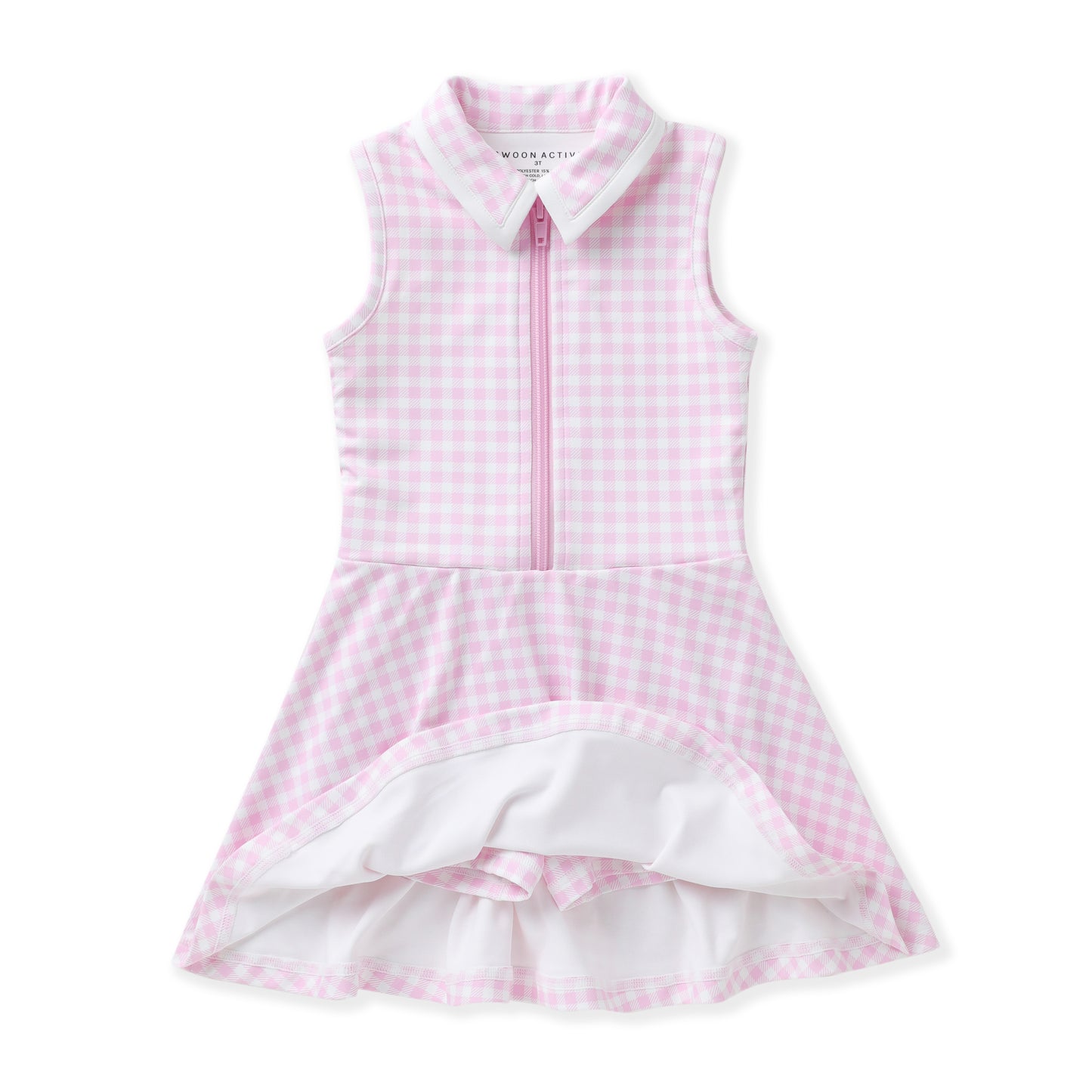 Swoon Pink Gingham Tennis Dress