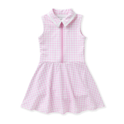 Swoon Pink Gingham Tennis Dress