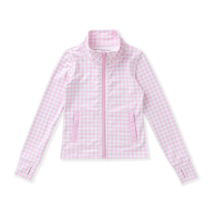 Swoon Pink Gingham Active Jacket