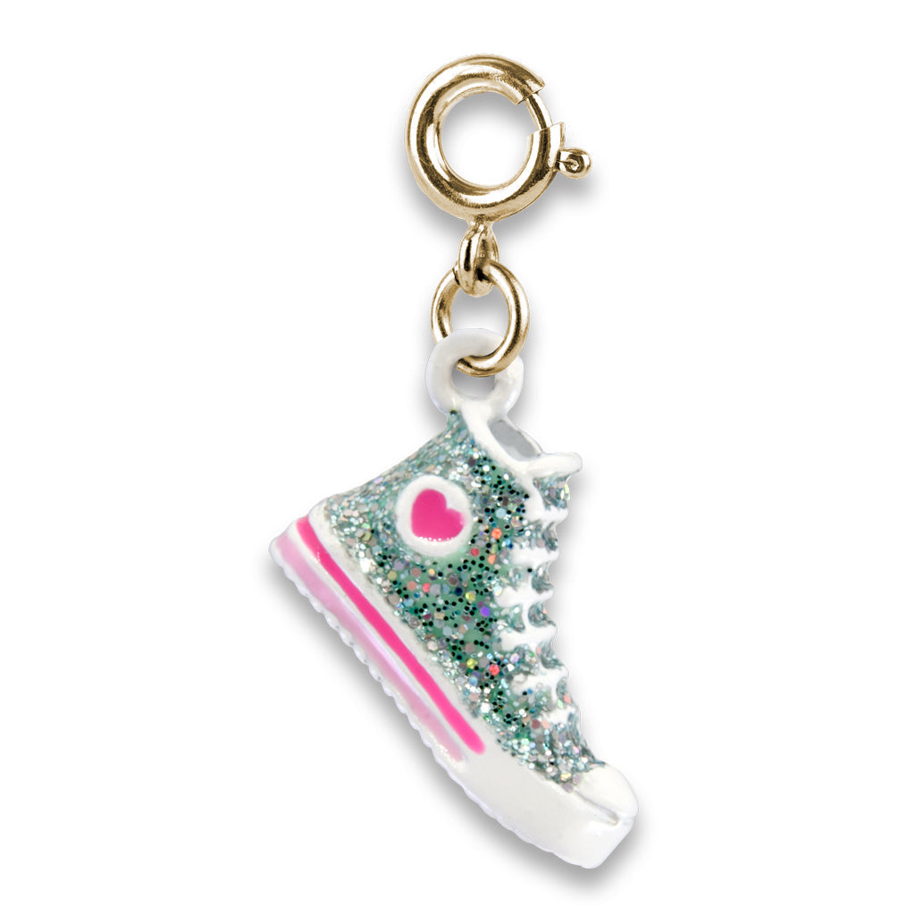 Gold Glitter High Top Sneaker Charm - Persnickety Shop