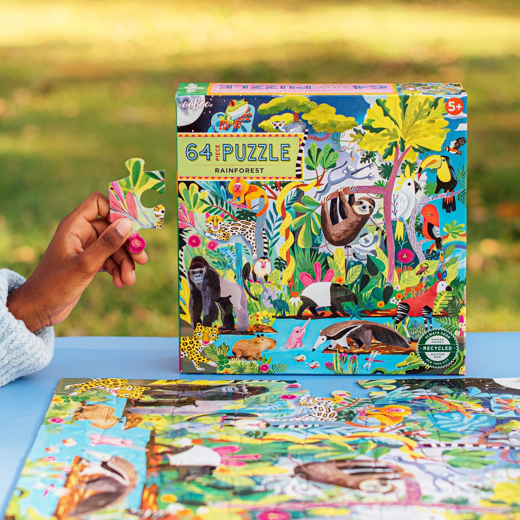 Eeboo Rainforest 64 Piece Puzzle - Persnickety Shop