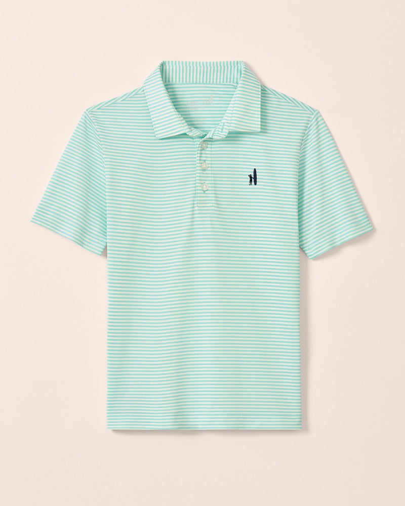 Performance Mesh Jr. Polo - Dru Stripe - Persnickety Shop