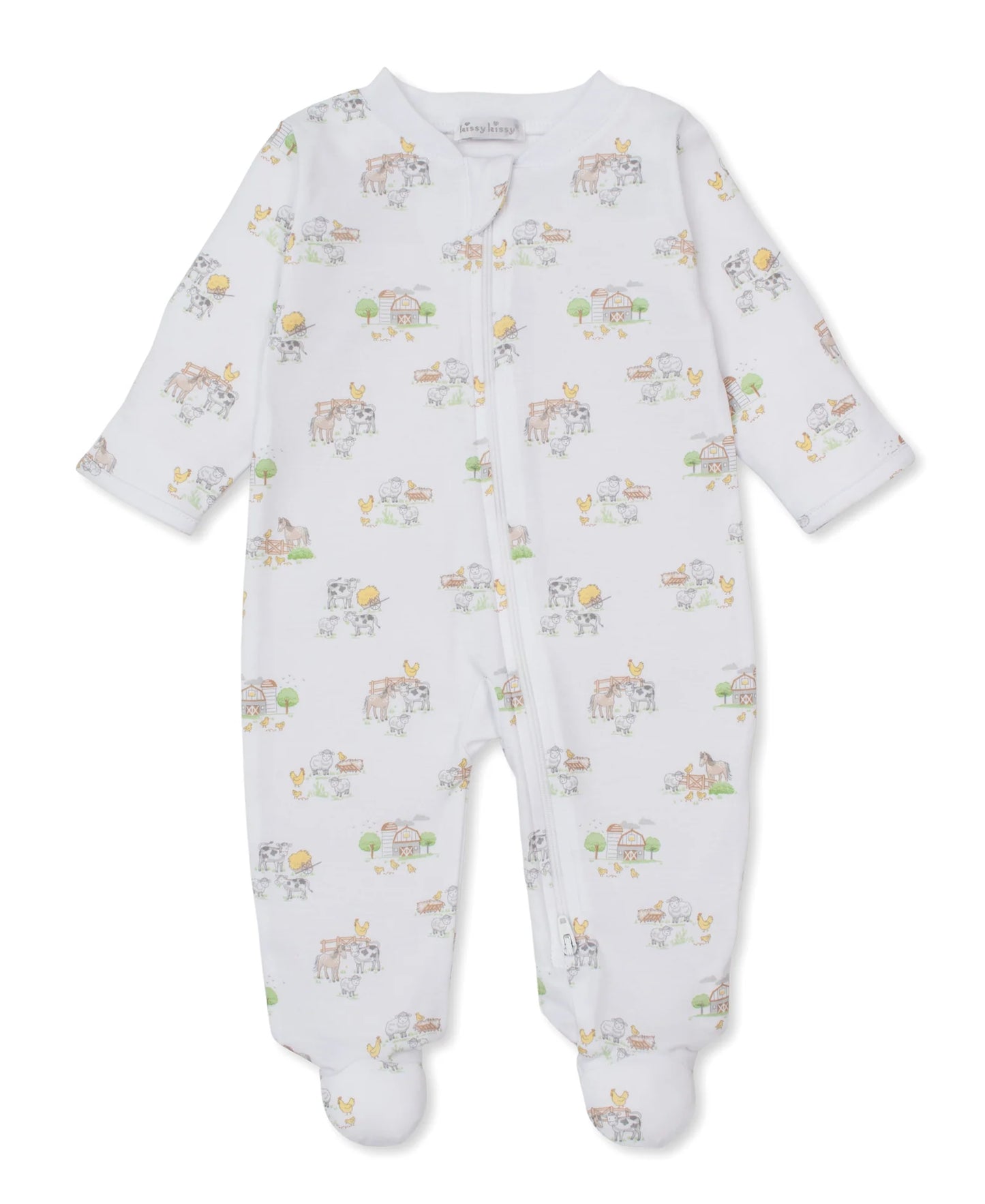 Fun on the Farm- Zipper Footie - Persnickety Shop