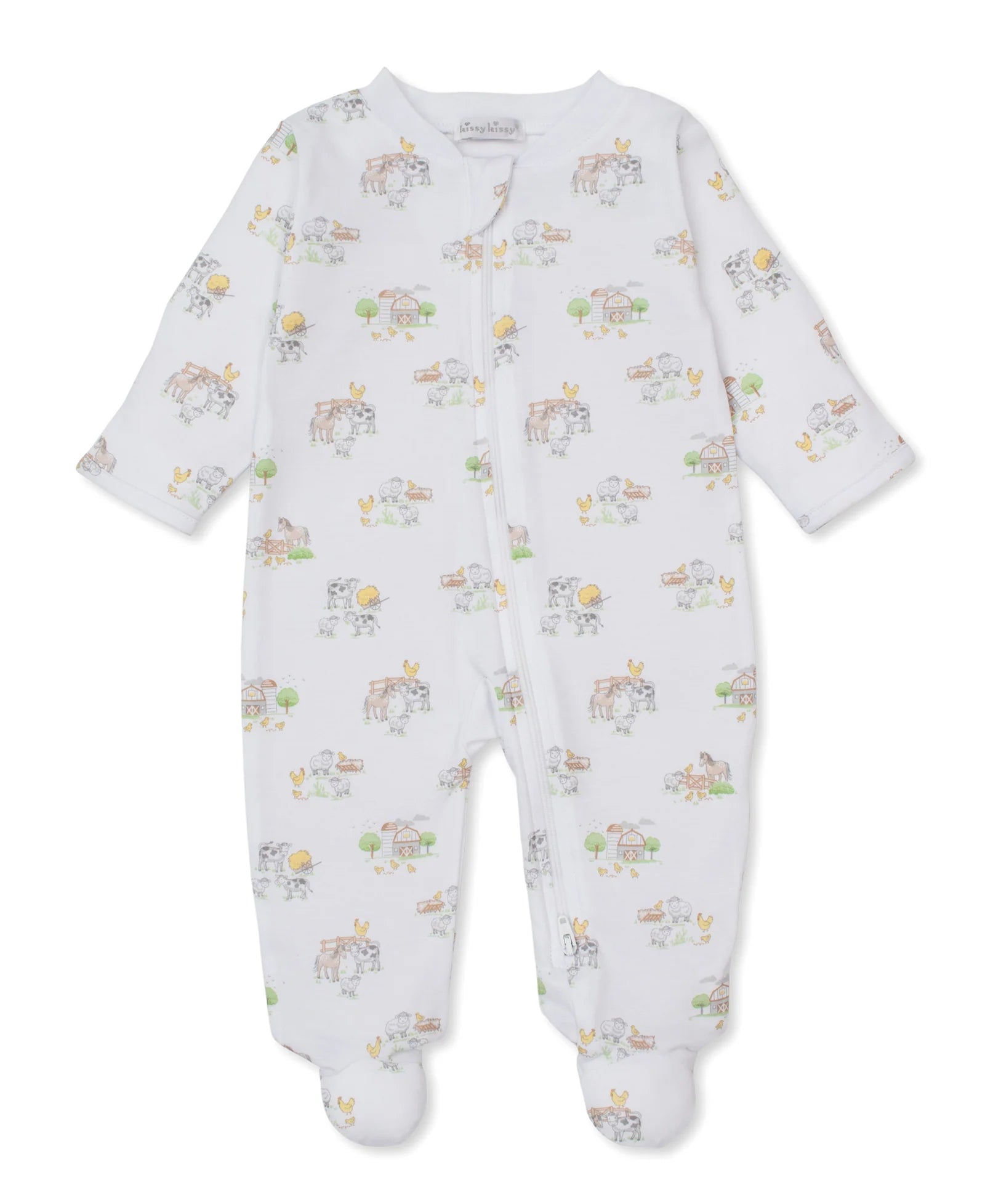 Fun on the Farm- Zipper Footie - Persnickety Shop