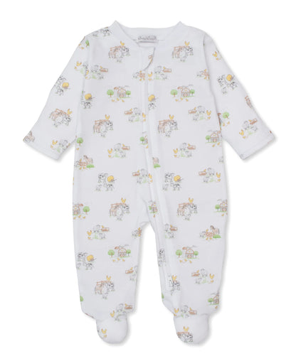 Fun on the Farm- Zipper Footie - Persnickety Shop