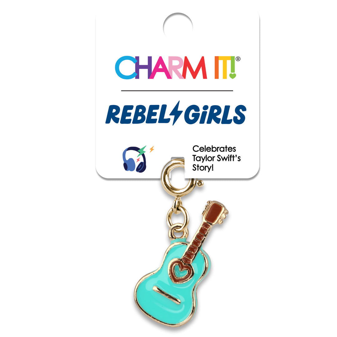 Gold Rebel Girls Guitar Charm - Persnickety Shop