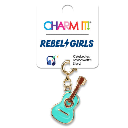 Gold Rebel Girls Guitar Charm - Persnickety Shop