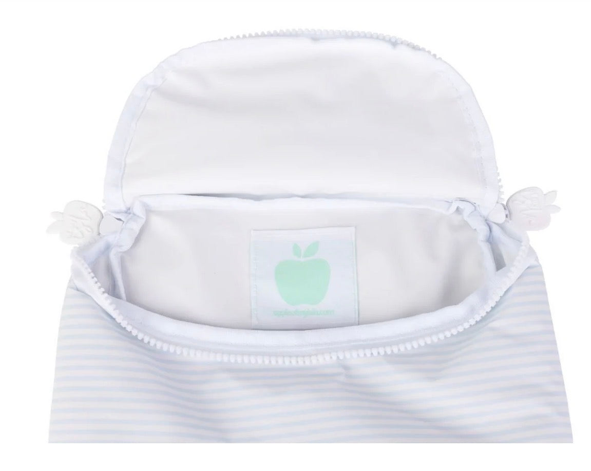 Apple Of My Isla The Bottle Bag in Light Blue Stripe - Persnickety Shop
