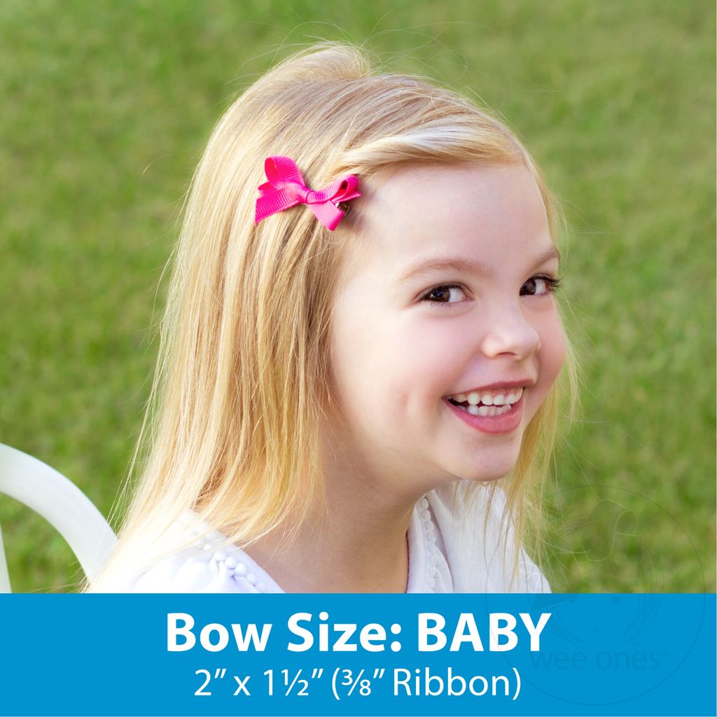 Baby Grosgrain Girls Hair Bow MANY COLORS - Persnickety Shop