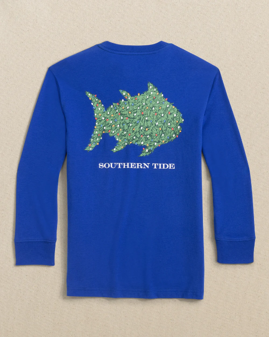 Southern Tide Kids Skipjack Lights Long Sleeve T-Shirt - Persnickety Shop