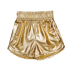 Belle Cher Gold Metallic Short - Persnickety Shop