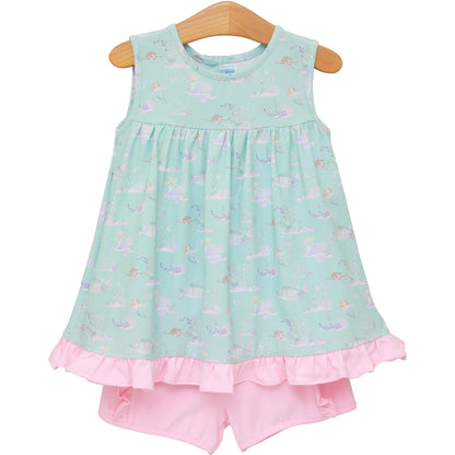 Trotter Street Kids Mermaid’s Tale Short Set - Persnickety Shop