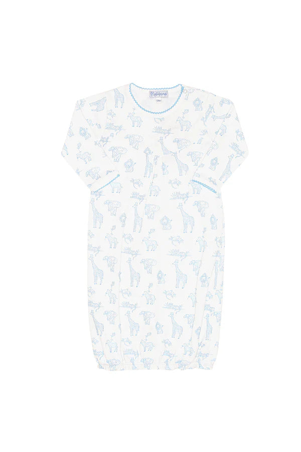 Nellapima Blue Safari Gown 0-3 Months