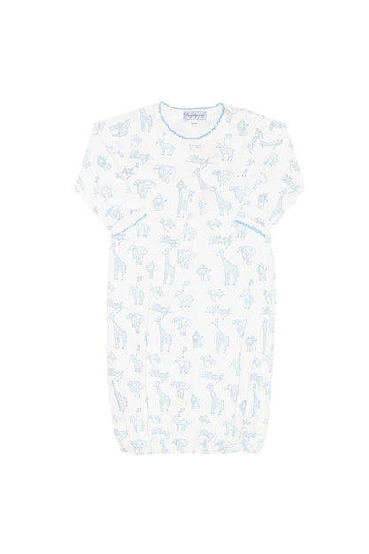 Nellapima Blue Safari Gown 0-3 Months