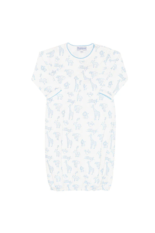 Nellapima Blue Safari Gown 0-3 Months