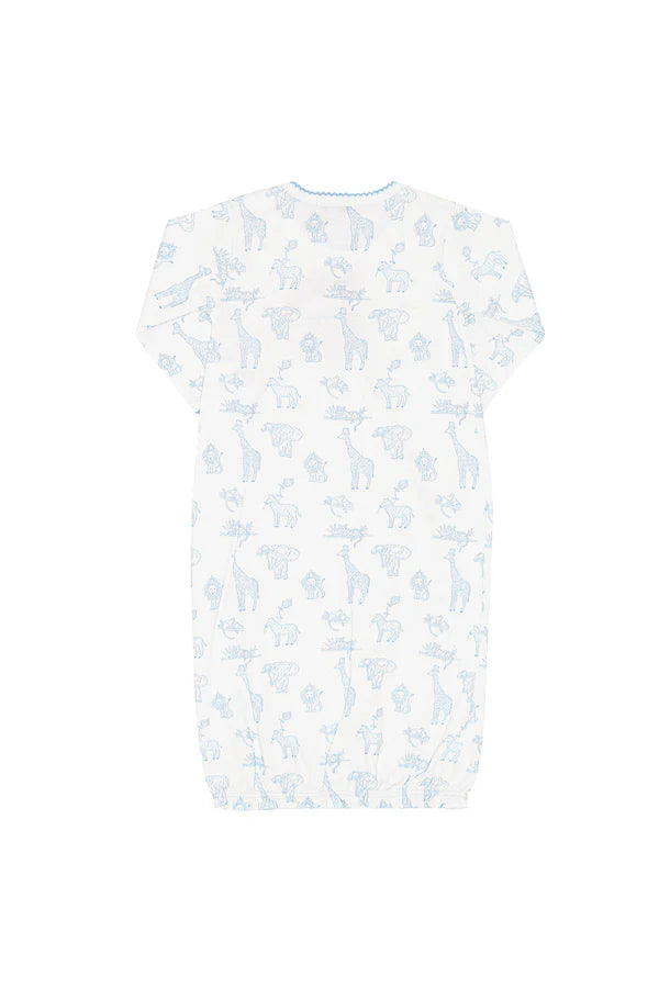 Nellapima Blue Safari Gown 0-3 Months