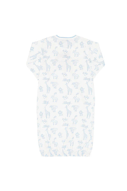 Nellapima Blue Safari Gown 0-3 Months