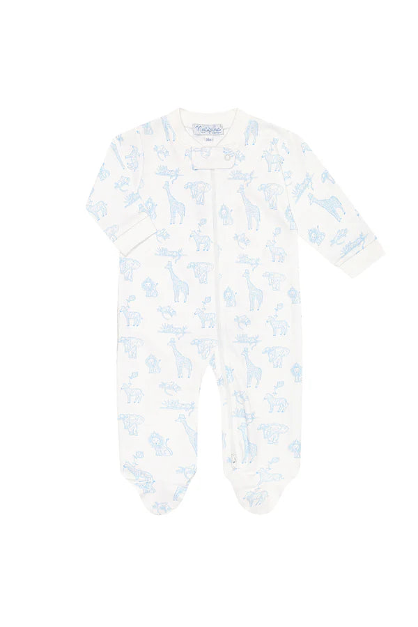 Nellapima Safari Zipper Footie 3-6 Months
