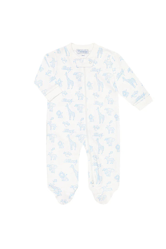 Nellapima Safari Zipper Footie 3-6 Months