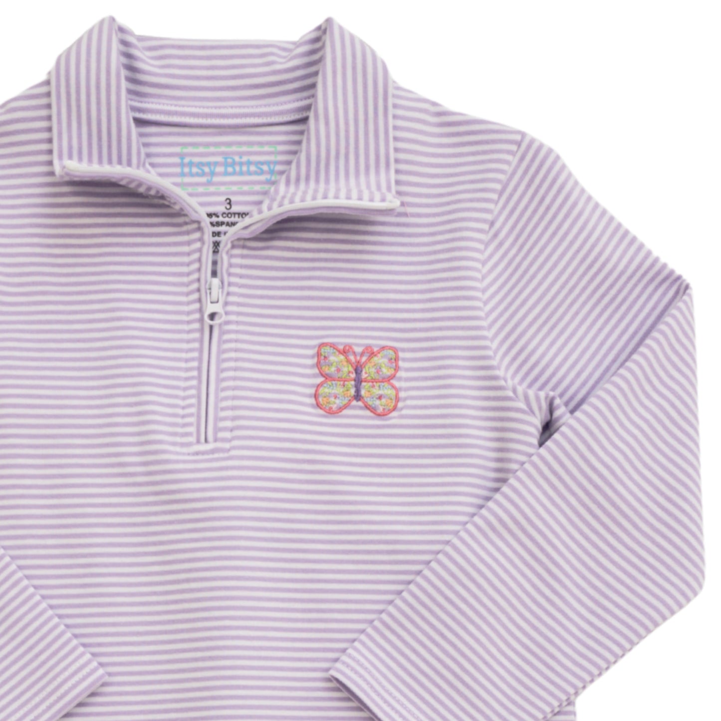 Itsy Bitsy Girls Butterfly 1/4 Zip Pullover Set