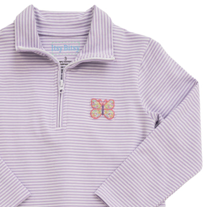 Itsy Bitsy Girls Butterfly 1/4 Zip Pullover Set